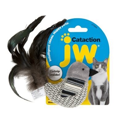 JW Cataction Black & White Bird Toy