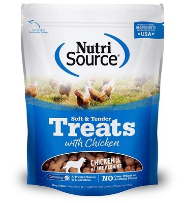 NutriSource Soft & Tender Treats with Chicken 170g