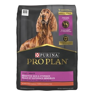 Purina Pro Plan Dog Food Adult Sensitive Skin & Stomach Salmon & Rice 13.6kg