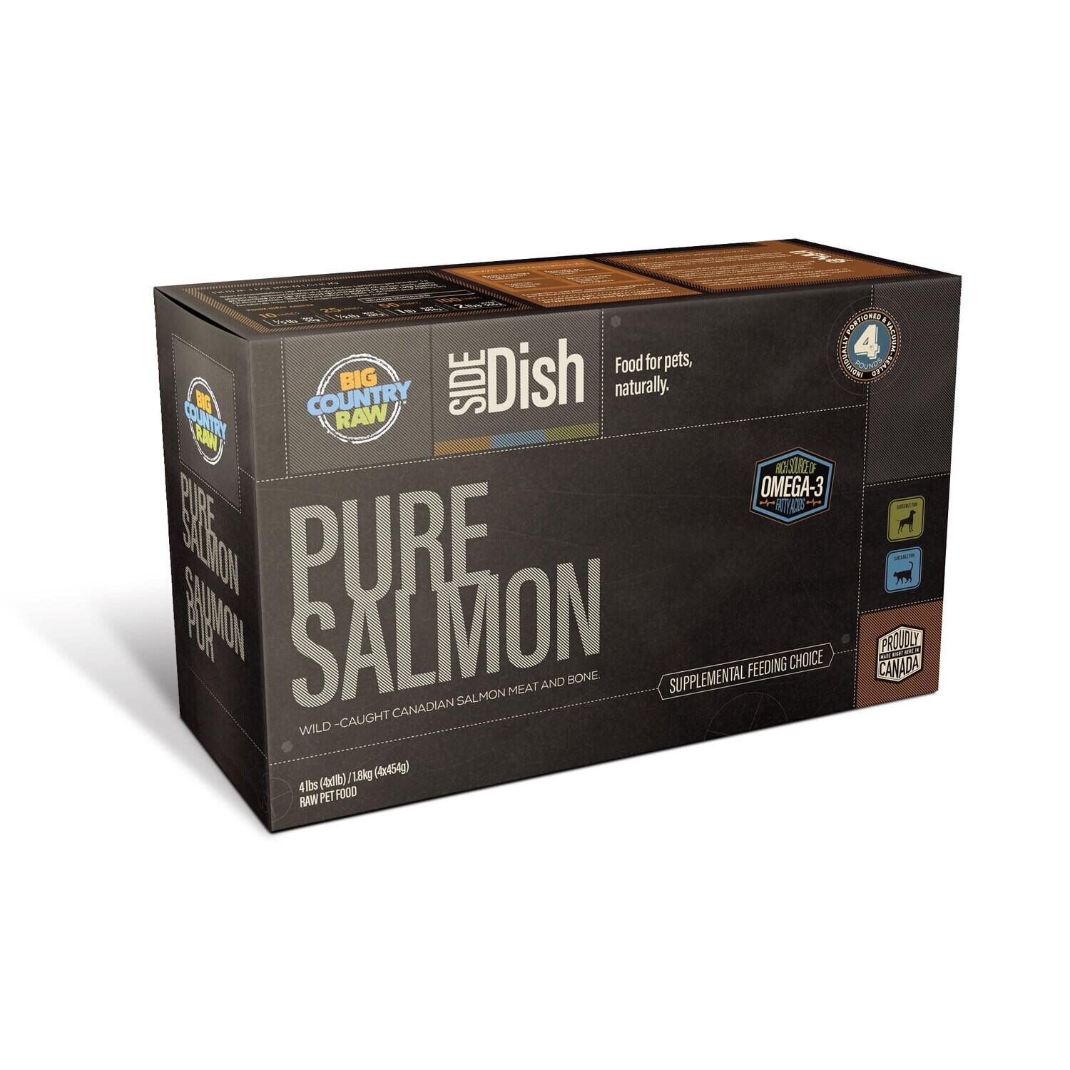 Big Country Raw Pure Salmon Carton 4lb