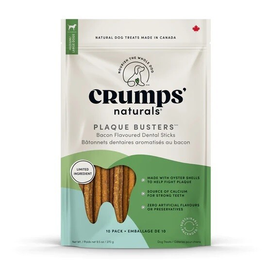 Crumps' Naturals Plaque Busters Bacon 7" 10pk