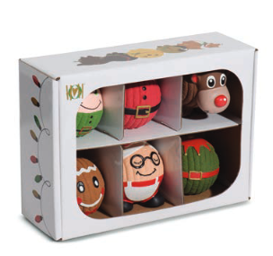 HuggleHounds Ruff-Tex North Pole Gift Pack S 6pk (in a display box)
