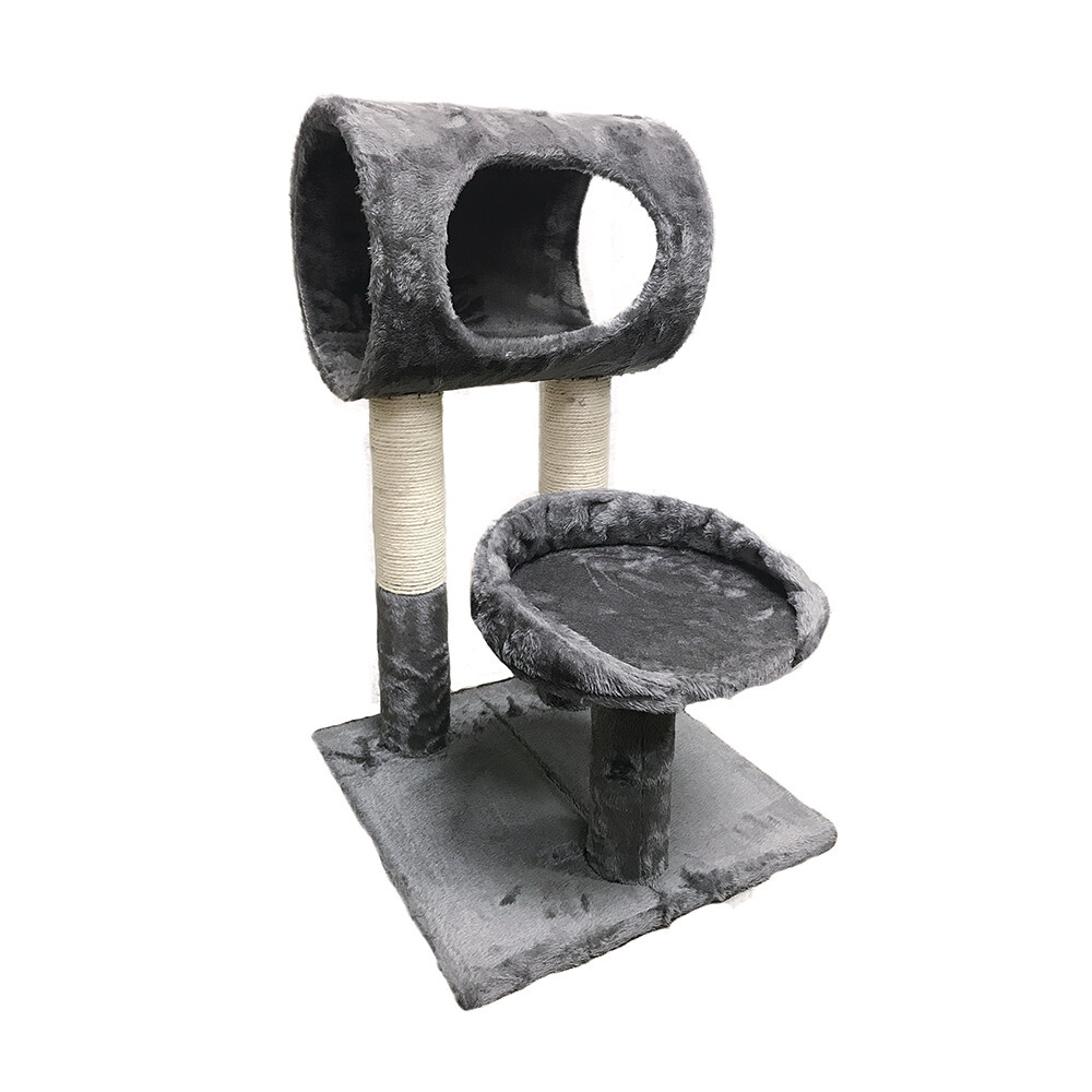 Burgham Scratch Post with Cat Tunnel & Pedestal 26.5"
