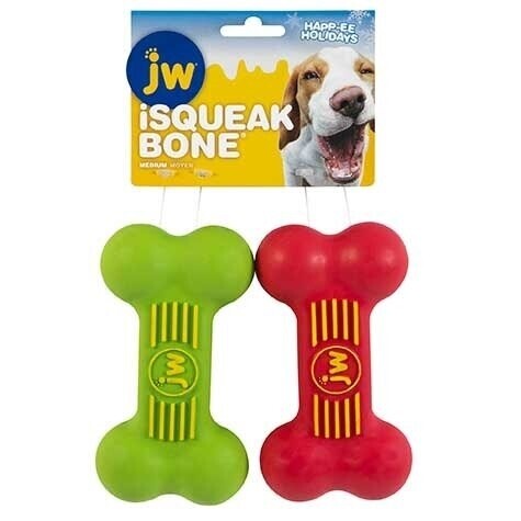 JW Holiday iSqueak Bones M 2pk