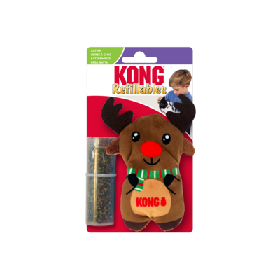 Kong Holiday Refillables Catnip Reindeer