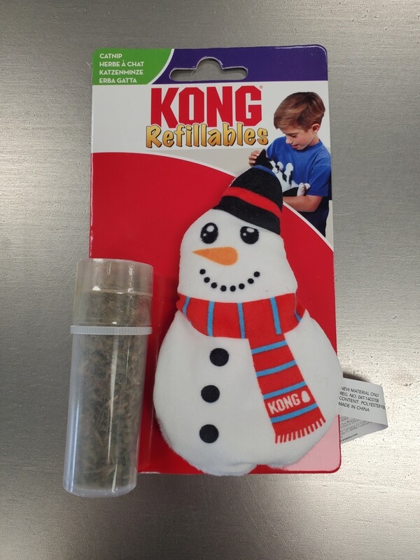 Kong Holiday Refillables Catnip Snowman