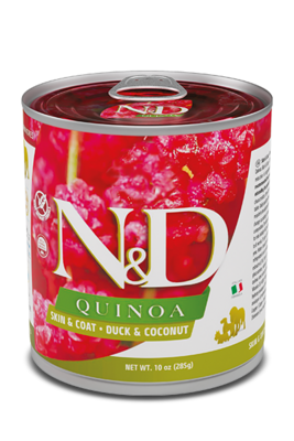 Farmina N&D Quinoa Dog Food Rawcan Skin & Coat Duck & Coconut 6x285g