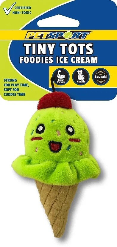Petsport Tiny Tots Ice Cream Mint 5"