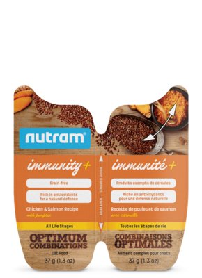 Nutram Wet Cat Food Immunity+ Chicken & Salmon Recipe with Pumpkin 74g (16pk)