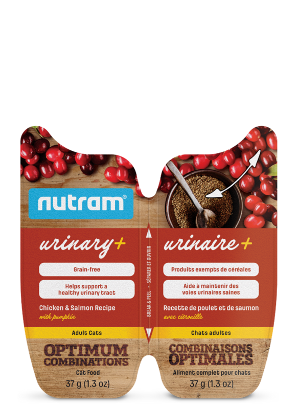 Nutram Wet Cat Food Urinary+ Chicken & Salmon Recipe with Pumpkin 74g (16pk)