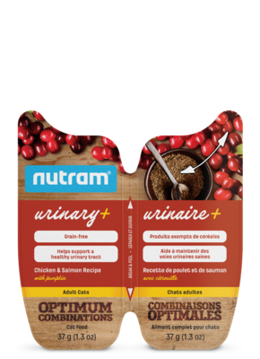Nutram Wet Cat Food Urinary+ Chicken & Salmon Recipe with Pumpkin 74g (16pk)