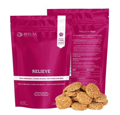 Reelax Pet Sciences Relieve Supplements for Dogs