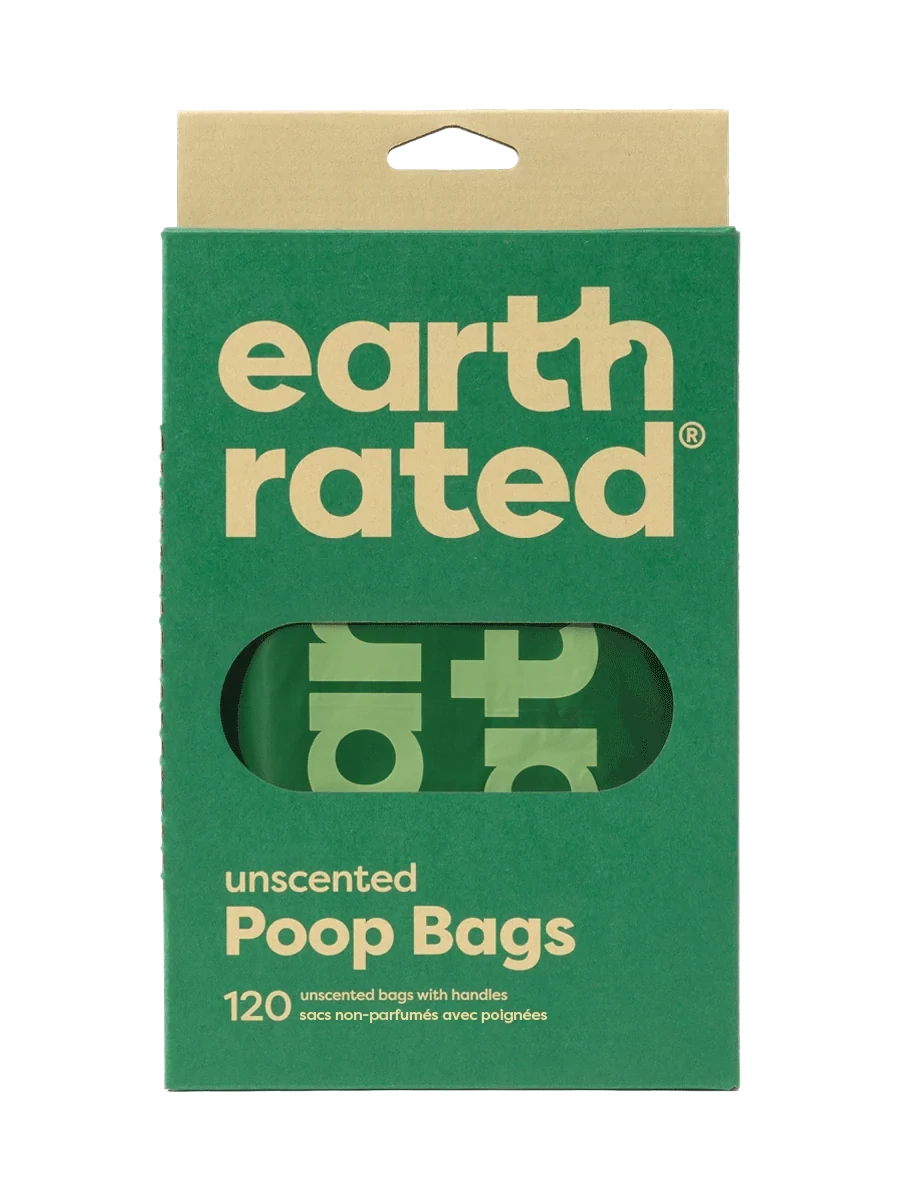 Earth Rated Poop Bags Easy-Tie Handle Bags (120 bags)