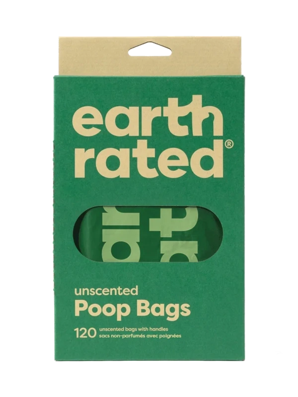 Earth Rated Poop Bags Easy-Tie Handle Bags (120 bags)