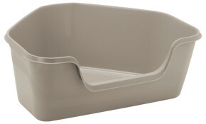 Moderna HY Fit Corner Litter Box Jumbo Warm Grey