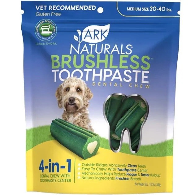 Ark Naturals Brushless Toothpaste Dental Chews