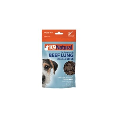 K9Natural Dog Treats Beef Lung Protein Bites 60g