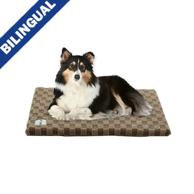 Ruff Love Crate Bed Quilted Brown Faux Fur & Sherpa