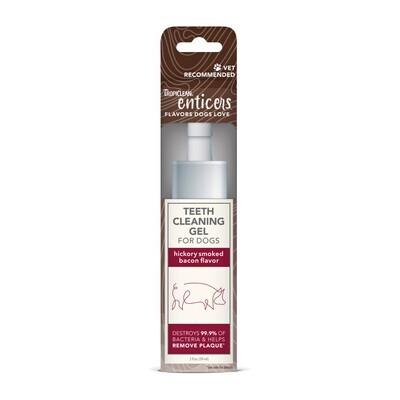 TropiClean Enticers Teeth Cleaning Gel Hickory Smoked Bacon 59ml