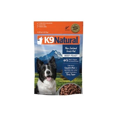 K9Natural Freeze Dried Dog Food Beef Feast 500g