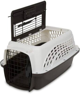 Petmate Top Load 2-Door Small Dog or Cat Kennel Plastic Crate