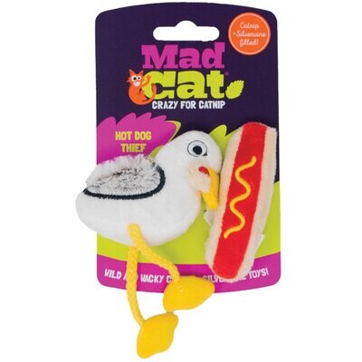Mad Cat Cat Toy Hot Dog Thief 2pk