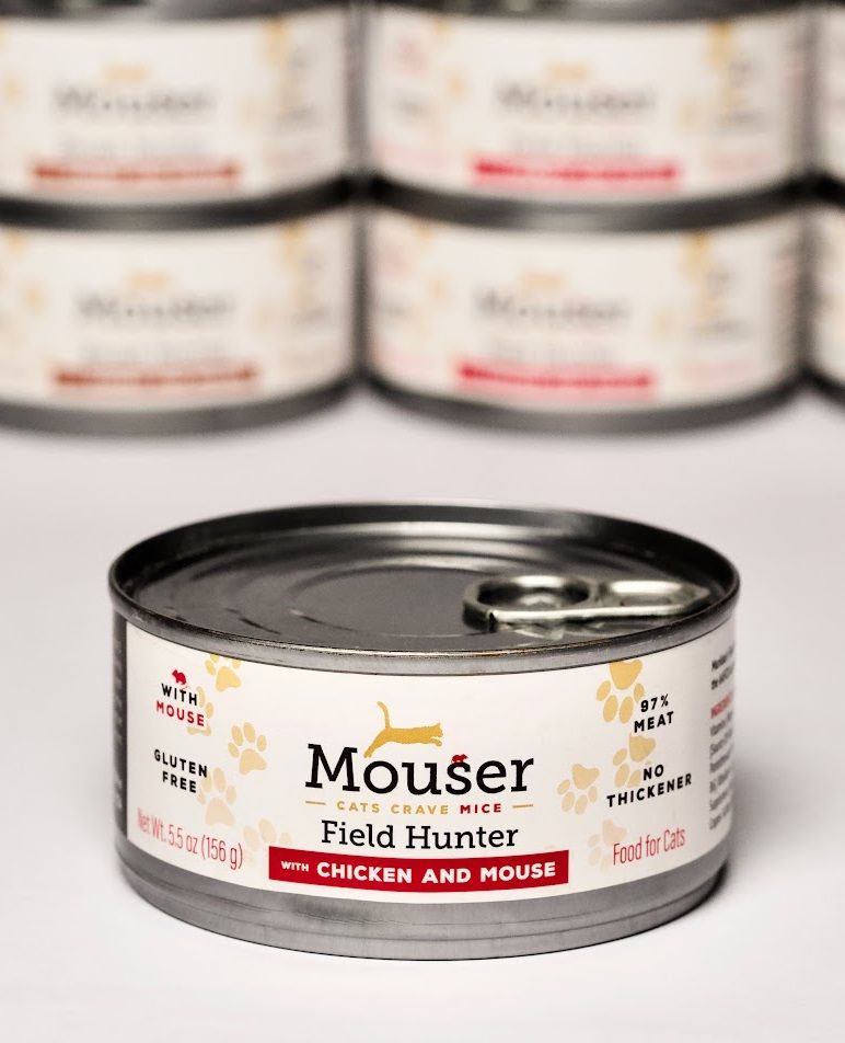 Muridae Pet Mouser Cat Food Canned Field Hunter Chicken and Mouse 156g (24pk)