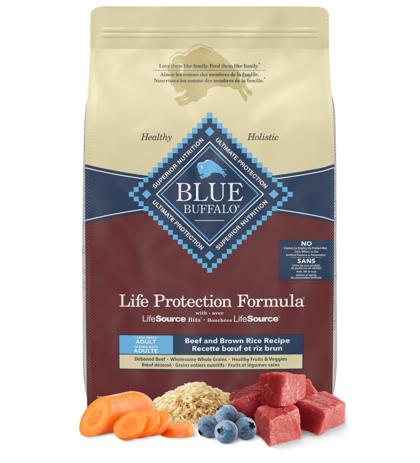 Blue Life Protection Dog Food Large Breed Adult Beef & Brown Rice 11.8kg