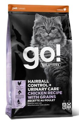 GO! Solutions Hairball & Urinary Care Cat Food Chicken with Grains