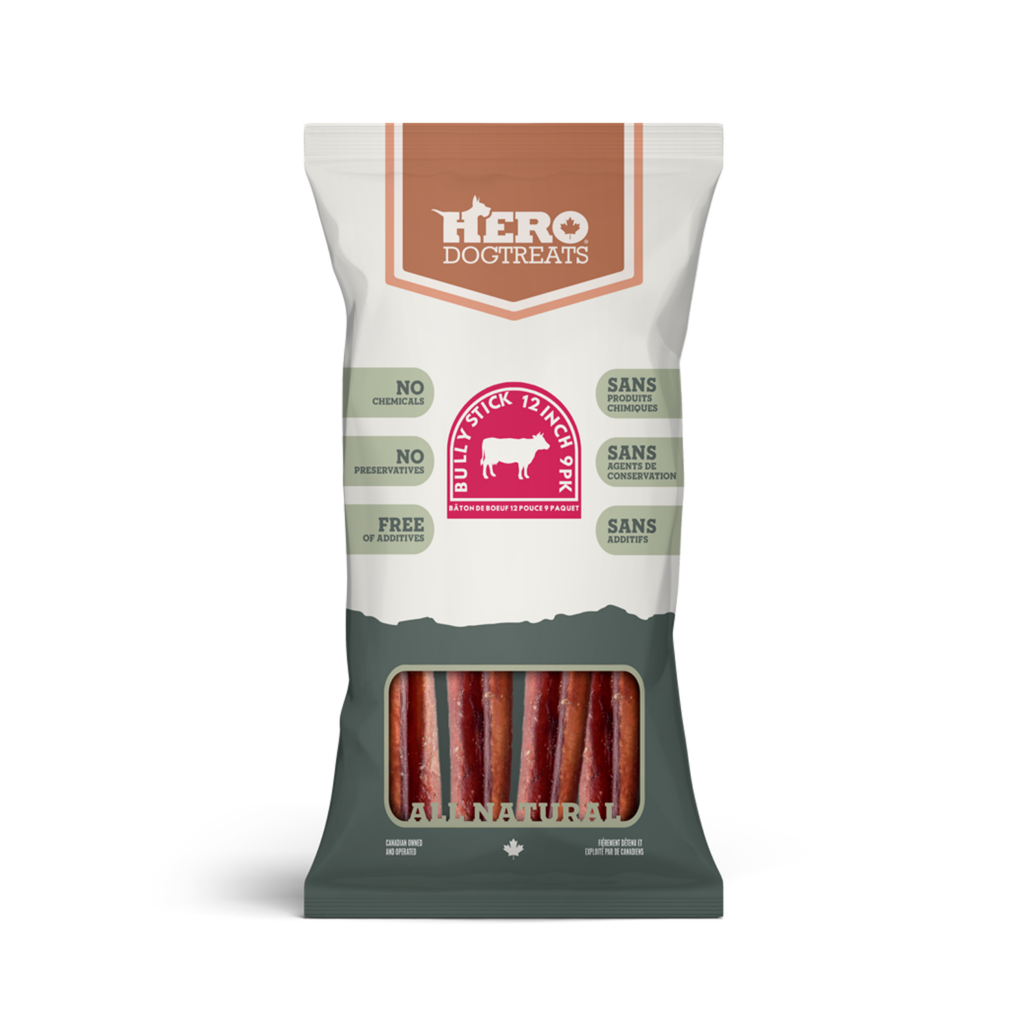 Hero Dehydrated Pizzle Chew 12" 9pk