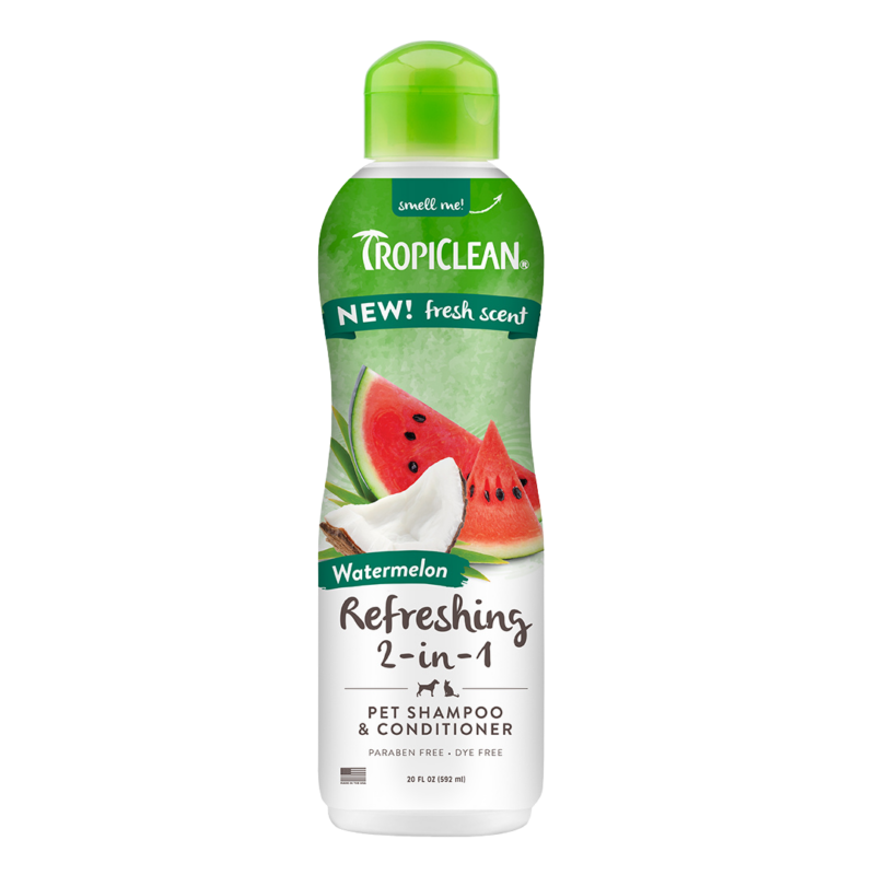 TropiClean Shampoo & Conditioner Luxury 2-in-1 Refreshing Watermelon 592ml