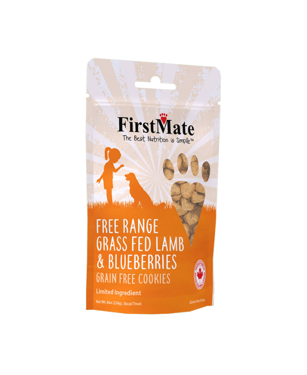 Firstmate Dog Treats Grain-Free Free Range Grass Fed Lamb Meal & Blueberries 226g