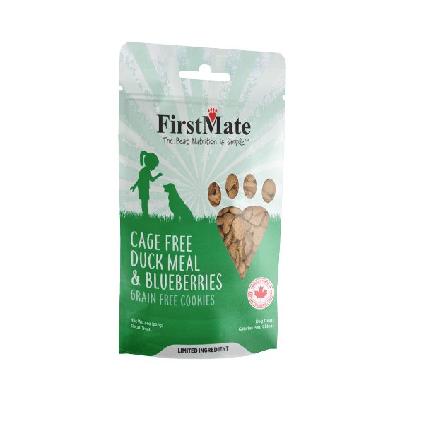 Firstmate Dog Treats Grain-Free Cage Free Duck Meal & Blueberries 226g