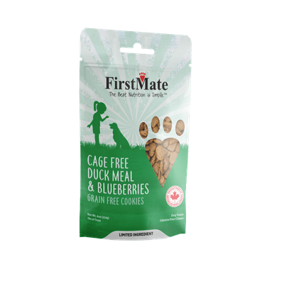 Firstmate Dog Treats Grain-Free Cage Free Duck Meal & Blueberries 226g