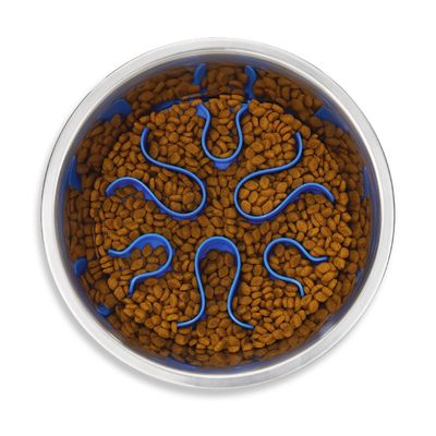 Outward Hound Fun Feeder Stainless Steel Slow Feeder M