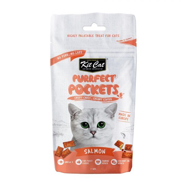 Kit Cat Purrfect Pockets Cat Treats Salmon 60g