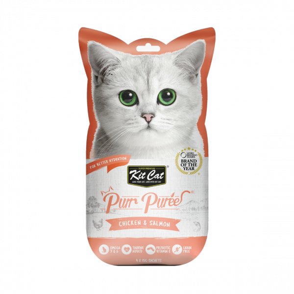 Kit Cat Purr Puree Chicken & Salmon