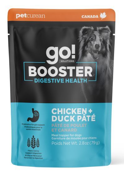 GO! Solutions Booster Digestive Health Dog Food Pouch Chicken & Duck Pate 79g (12pk)