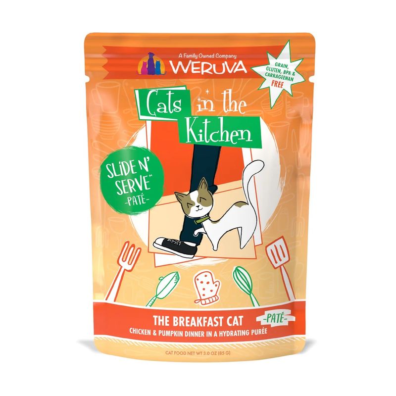 Weruva Slide N' Serve Cat Food Pouch The Breakfast Cat 85g (12pk)