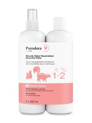 Purodora Lab Skunk Odour Neutralizer Duo for Pets 2 x 250ml