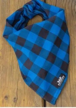 Rocky Mountain Dog Bandana Flannel Blue