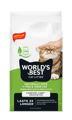 World's Best Cat Litter Comfort Care Unscented 12.7kg