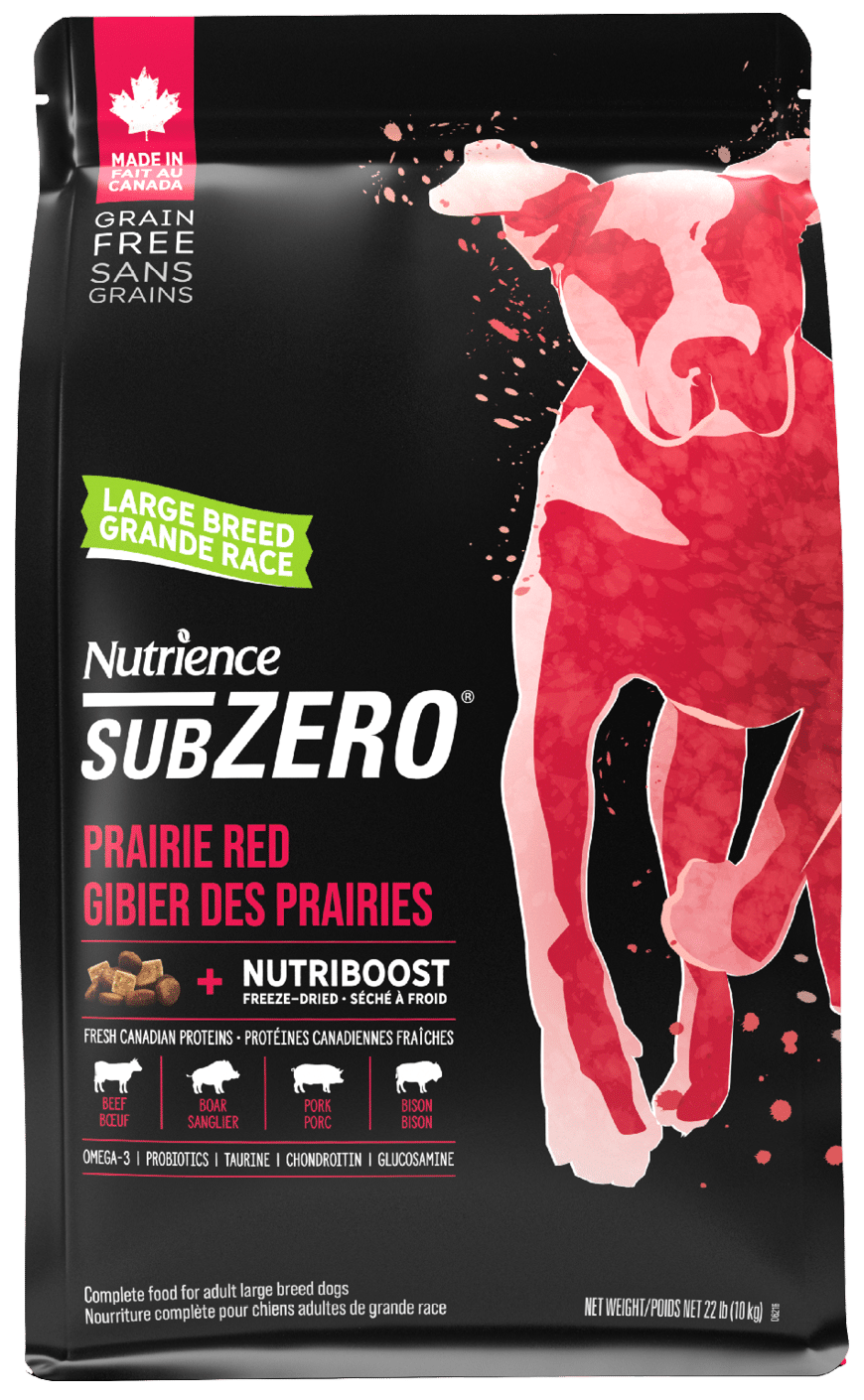 Nutrience Subzero Dog Food Grain-Free Large Breed Prairie Red 10kg