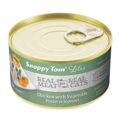 Snappy Tom Wet Cat Food Lites Chicken with Vegetable 85g (24pk)