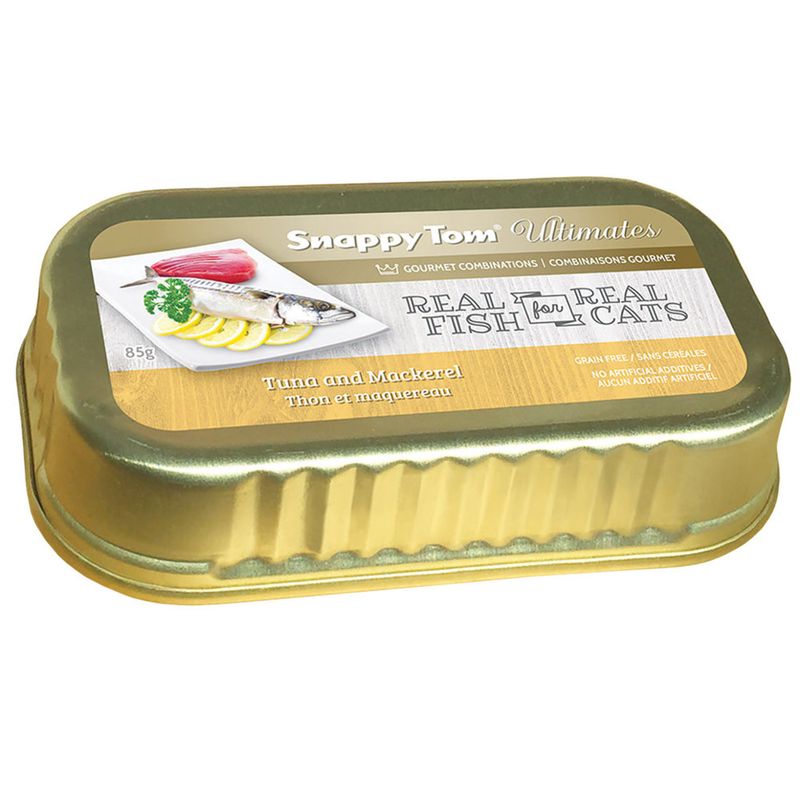 Snappy Tom Wet Cat Food Ultimates Tuna and Mackerel 85g (12pk)