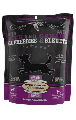 Oven-Baked Tradition Grain-Free Dog Treats Duck 454g