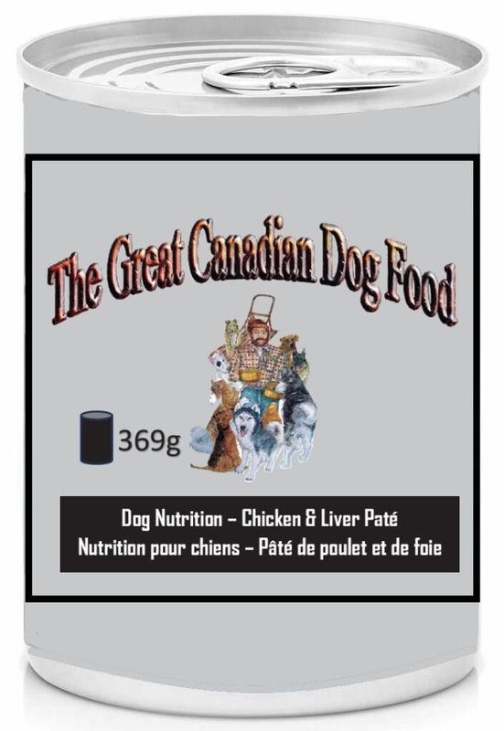 The Great Canadian Dog Food Canned Chicken & Liver Pate 369g (12pk)