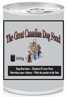 The Great Canadian Dog Food Canned Chicken & Liver Pate 369g (12pk)