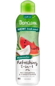 TropiClean Shampoo & Conditioner Luxury 2-in-1 Refreshing Watermelon 592ml