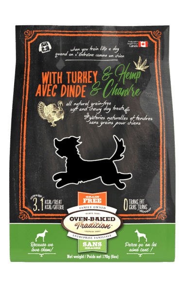 Oven-Baked Tradition Soft & Chewy Dog Treats Turkey & Hemp 227g
